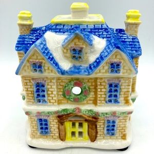 Vintage Yankee Candle Marex Candle Holder Christmas House Home Wreath Luminary